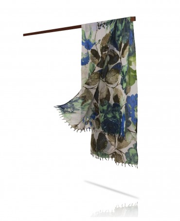 Палантин Женский W40-PORTE.FLEUR/VERTE